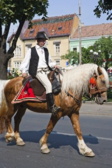 One Man Only Prints: Traditional clothing, Targu Mures, Transylvania, Romania, Europe