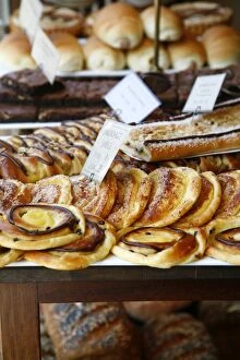 Images Dated 24th May 2009: Traditional Danish pastry at Bager Lucas bakery in Tonder, Jutland, Denmark