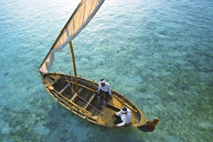 Friend Prints: Traditional dhoni, North Male Atoll, Maldives, Indian Ocean, Asia