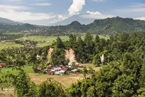 Bukittinggi Prints: Traditional farming village of Sungai Angek near Bukittinggi, West Sumatra, Indonesia