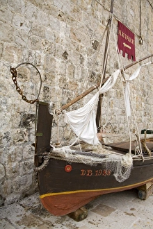 Maritime Museum Prints: Traditional fishing boat, Maritime Museum, Dubrovnik, Dalmatia, Croatia, Europe