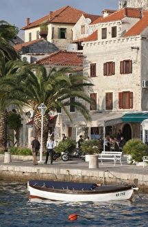 Cavtat Prints: Traditional fishing boat and waterfront, Cavtat, Dalmatia, Croatia, Europe