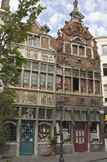 Traditional gabled architecture, Ghent, Belgium, Europe