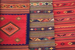 Traditionally Mexican Prints: Traditional hand woven rugs, Oaxaca City, Oaxaca, Mexico, North America