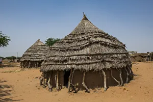 Dirt Prints: Traditional Hausa village, southern Niger, West Africa, Africa