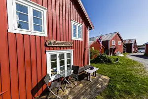 Rorbu Prints: Traditional homes on Vega Island, UNESCO World Heritage Site, Norway, Scandinavia, Europe