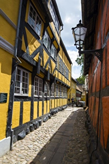 Timbered Prints: Traditional house in Kolding, Denmark, Scandinavia, Europe