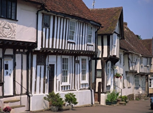 Lavenham Prints: Traditional housing facades, Lavenham, Suffolk, England, United Kingdom, Europe