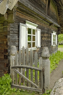 Lithuanian Prints: Traditional Lithuanian house from the Zemaitija region