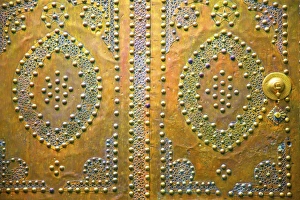 Moorish Prints: Traditional Moroccan decorative door, Tangier, Morocco, North Africa, Africa