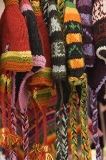 Wool Prints: Traditional Norwegian woollen hats, Stavanger, Norway, Scandinavia, Europe