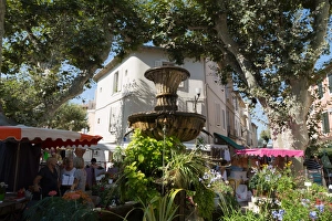 Customer Prints: Traditional open air market in the historic town of Cassis, Cote d Azur, Provence