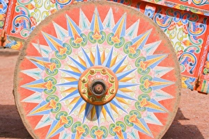 Images Dated 28th January 2009: Traditional painted ox cart, Costa Rica, Central America