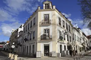 Estremadura Prints: Traditional Portuguese architecture and cobbled streets in Alcobaca, Estremadura