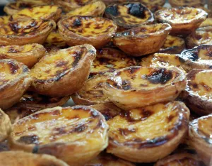 Lisbon Prints: Traditional Portuguese pasteis de nata (Custard tarts), Lisbon, Portugal, Europe