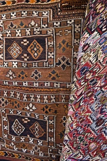 Multi Color Prints: Traditional rugs for sale, Cavalry Bazaar, Istanbul, Turkey, Europe