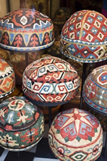 Images Dated 27th May 2008: Traditional Turkish hats, Cavalry Bazaar, Istanbul, Turkey, Europe