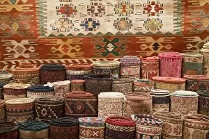 Traditional Turkish rugs for sale, Grand Bazaar (Great Bazaar), Istanbul, Turkey, Europe