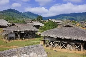 Images Dated 5th January 2008: Traditional village, Paia near Along, Arunachal Pradesh, Northeast India, India, Asia