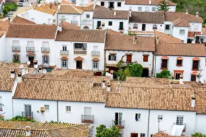 House Exterior Prints: Traditional white houses of Zahara de la Sierra in Pueblos Blancos region
