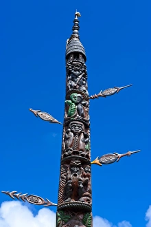 Creativity Prints: Traditional wood carving in Noumea, New Caledonia, Melanesia, South Pacific, Pacific
