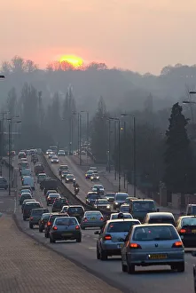 Congestion Prints: Traffic on the A3, Roehampton, Surrey, England, united Kingdom, Europe
