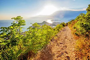 Coastal City Prints: Trail above Dubrovnik, Croatia, Europe