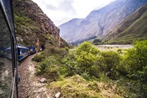 Peruvian Culture Prints: Train between Aguas Calientes (Machu Picchu stop) and Ollantaytambo, Cusco Region