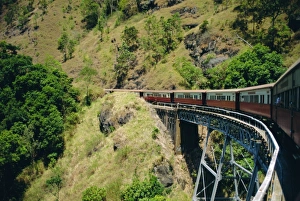 Queens Land Prints: The train from Cairns to Kuranda, Queensland, Australia