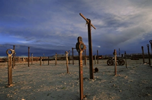 La Paz Prints: Train graveyard, Uyuni, Bolivia, South America