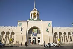 Train station, Ashkabad, Turkmenistan, Central Asia, Asia