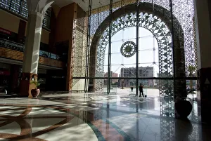 Windows Prints: Train station, Marrakech, Morocco, North Africa, Africa