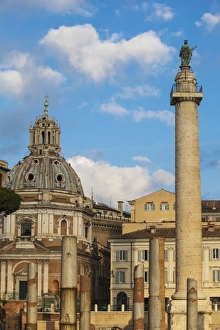 Trajans Column, Rome, Lazio, Italy, Europe