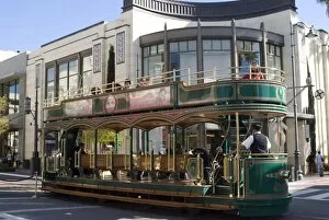 Tram, the Grove Shopping Mall, Los Angeles, California, United States of America