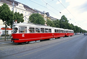 Austrian Eu Prints: Tram, Leopoldstadt, Vienna, Austria, Europe