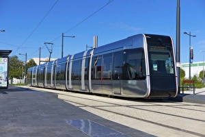 Centre Prints: Tram, Tours, Indre-et-Loire, Centre, France, Europe