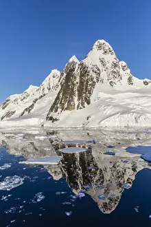 Sea Ice Prints: Transiting the Lemaire Channel in heavy first year sea ice, Antarctica, Polar Regions