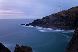 Images Dated 20th May 2009: Trevose Lighthouse at dusk, Trevose Head, near Padstow, North Cornwall