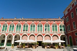 Town Square Prints: Trg Brace Radica square, Split, region of Dalmatia, Croatia, Europe