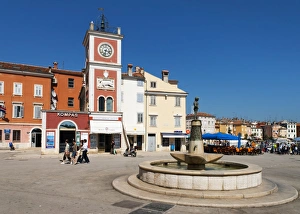 Trg Marsala Tita (Main Square), Rovinj, Istria, Croatia, Europe