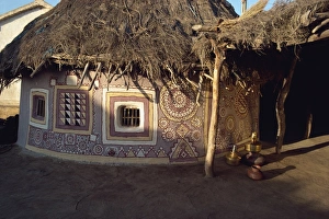 Kutch Prints: Tribal huts of the Kutch district