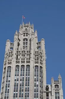Images Dated 15th April 2008: The Tribune Tower Building, Chicago, Illinois, United States of America, North America