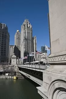 Images Dated 15th April 2008: The Tribune Tower Building, Chicago, Illinois, United States of America, North America