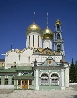 Trinity Prints: Trinity Cathedral and bell tower, Trinity Monastery of St. Sergius, Zagorsk