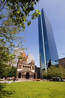 Trinity Church Prints: Trinity Church and the John Hancock Tower