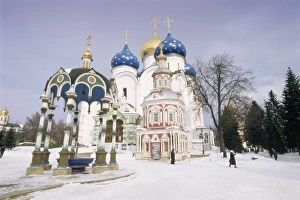 Russian Prints: Trinity Monastery of the Christian St