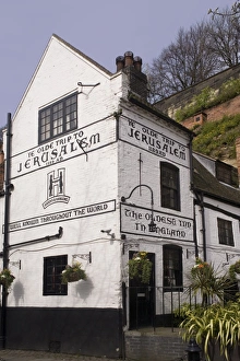 Images Dated 11th April 2010: Trip to Jerusalem Inn, claimed to be the oldest inn in England, Nottingham, England, United Kingdom