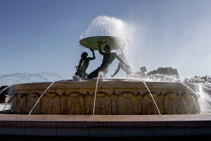 Romance Prints: Triton Fountain, Valletta, Malta