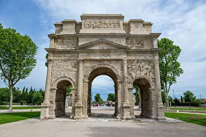 Ancient Ruins Prints: Triumphal Arch of Orange, UNESCO World Heritage Site
