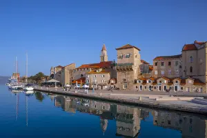 Trogir Prints: Trogir Harbour, Trogir, UNESCO World Heritage Site, Dalmatian Coast, Croatia, Europe
